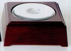 Mahogany LED Lighting Beveled Wood Base