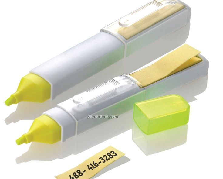 Stickum Yellow Highlighter W/ Mini Sticky Notes