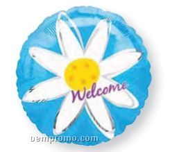 18" Welcome Daisy One Sided Balloon