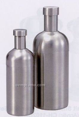 Bottle Shaped 3 Piece Stainless Steel Cocktail Shaker (0.7 Liter)