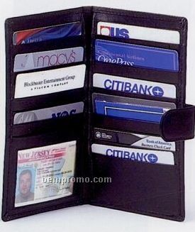 Credit Card Organizer With Check Book & Id Holder