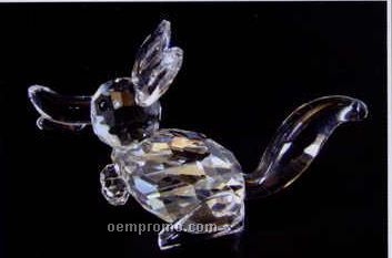 Optic Crystal Fox Figurine