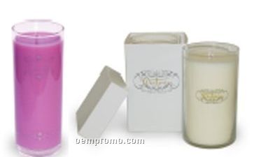 20 Oz. Soy Candle - In Clear Glass Cylinder (120 Hour Burn)
