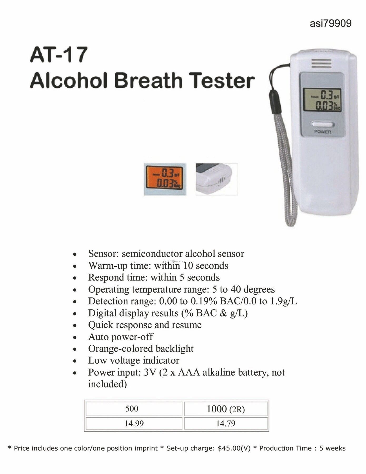 Alcohol Breath Tester