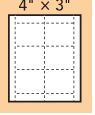 Classic Name Tag Paper Insert - 4 Color Process (4
