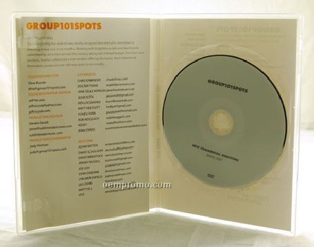 DVD Replication Retail In Clear Slim Amaray Case 2 Panel 4/0 Insert (DVD 5)