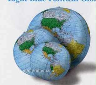 Light Blue Inflatable Political Globe (27")