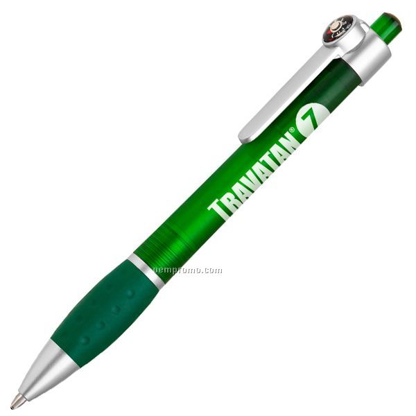 Plastic Pen With Compass