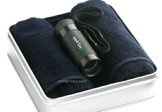 The Finder Golf Towel And Monocular Gift Set
