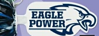 750-streamer Pom Poms With Mascot Handle - Eagle