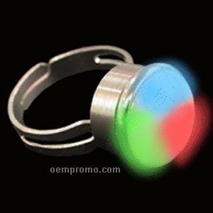 Multi LED Light Up Ring With Adjustable Metal Band