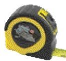 Retractable Rubberized Power Tape Measure W/ Laminated Label (25'x1" Blade)