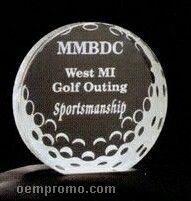 Acrylic Paperweight Up To 12 Square Inches / Golf Ball