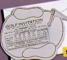 Adgrabbers Golf Invitation W/ Envelope (3 1/4