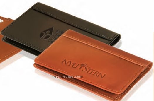 Fire Island Cowhide Leather Business Card Case