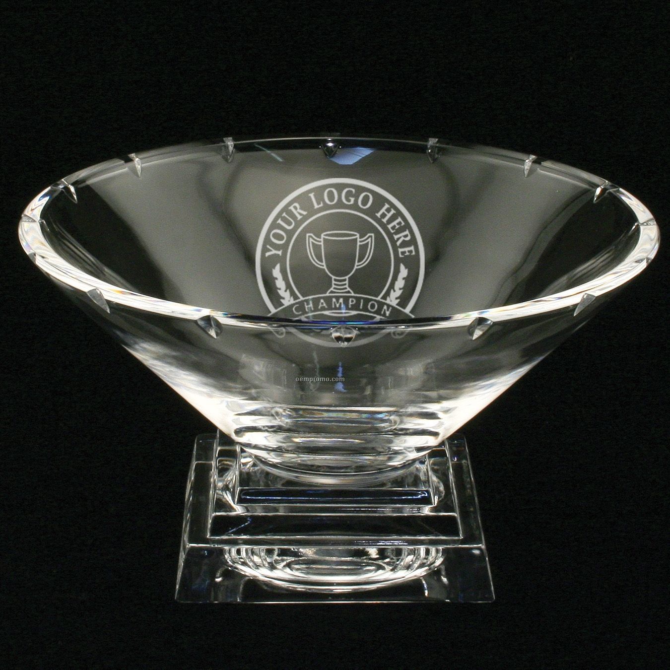 Large Diamond Pedestal Bowl