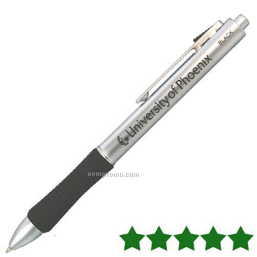Quadro- 4 Function Pen/ Stylus/ Highlighter/ Pencil (Silver)