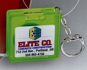 The Logo Dome Tape Measure/ Level And Key Chain