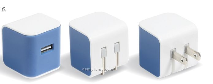 Travel Cube Power Adapter 2/ USB Charger