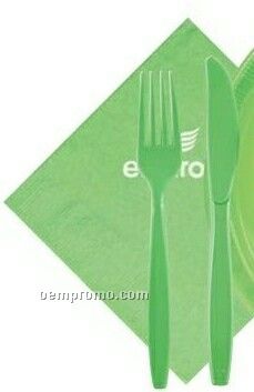 Colorware Fresh Lime Green Dinner Napkins With 1/4 Fold