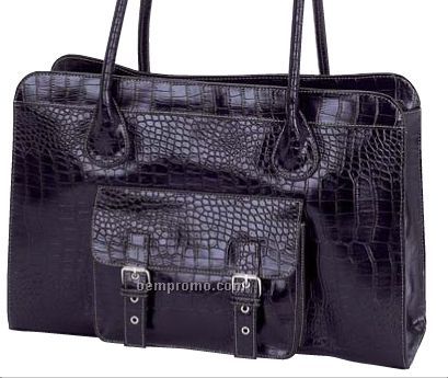 Embassy Extra Large Purse With Crocodile Embossing
