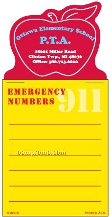 Emergency Number List Design Pad (Thru 08/01/2011)