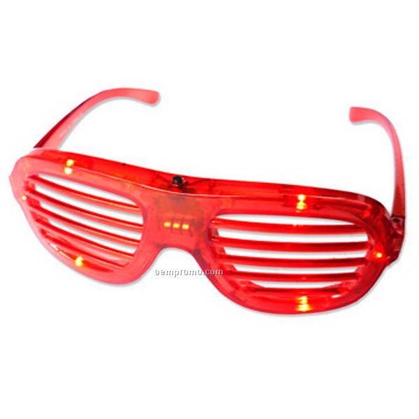 Shutter LED Flashing Glasses W/ Plastic Frame