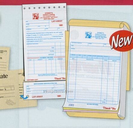 Retail Supplies Starter Kit With Lay-away Forms & Gift Certificates