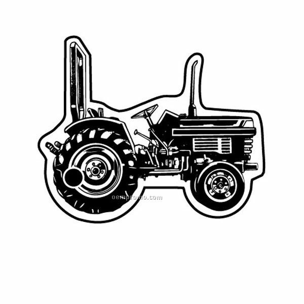 Stock Shape Collection Farm Tractor 2 Key Tag