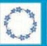 Stock Temporary Tattoo - Blue Flower Ring (2"X2")