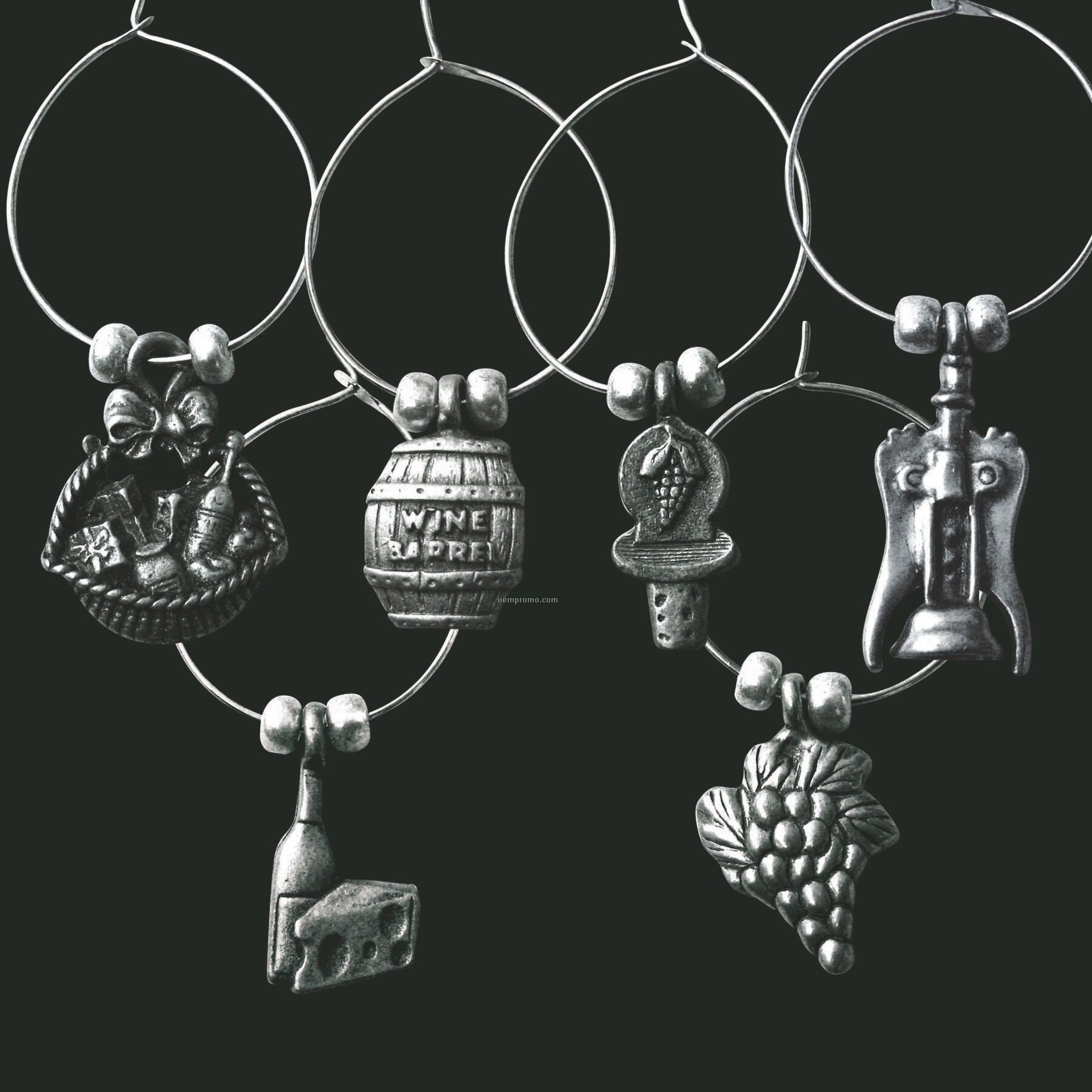 Stock Wine Markers Charms