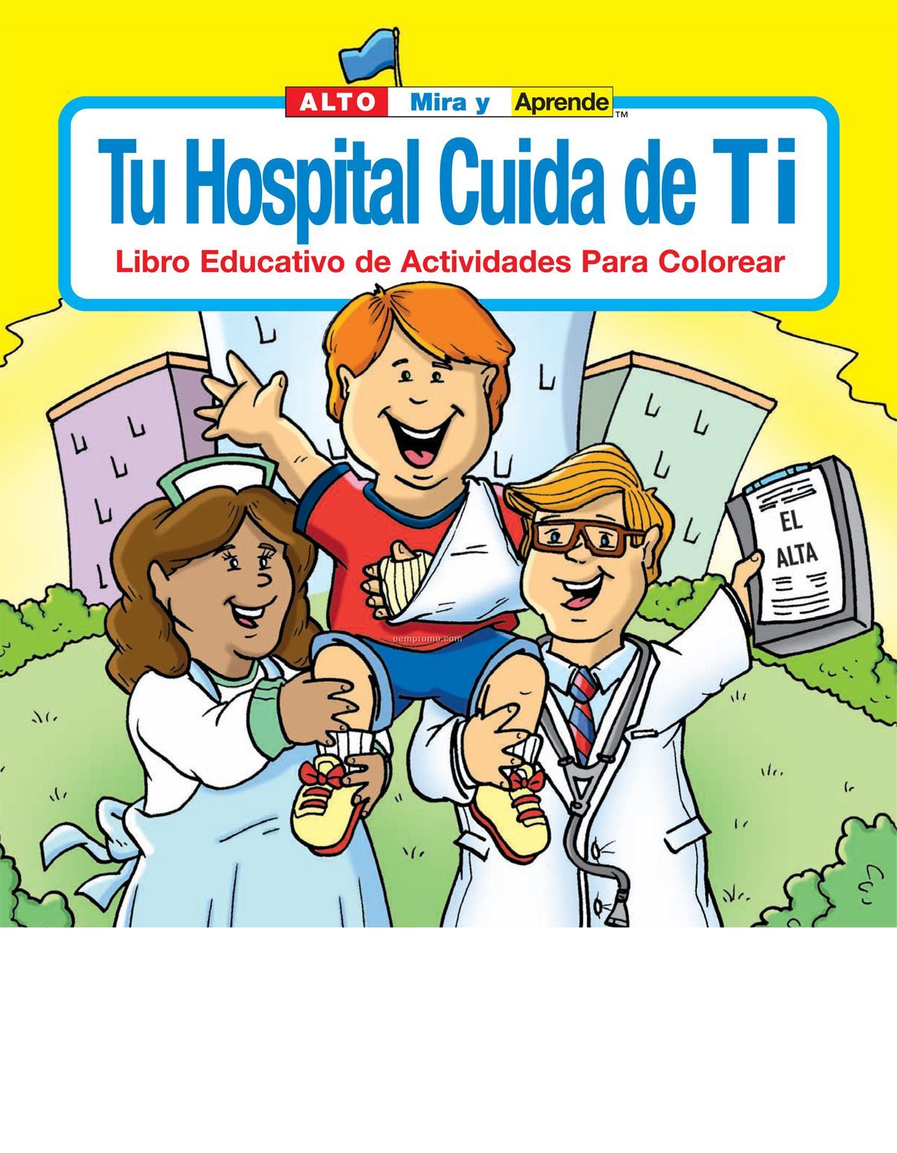 Your Hospital Cares About You Spanish Coloring Book Fun Pack