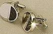 Elegance Carbon Fiber Executive Gift Collection - Nickel Plated Cufflinks