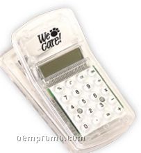 Translucent Clear Magnetic Calculator W/Clip (Printed)