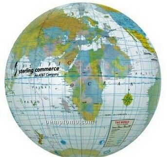 16" Inflatable Clear Globe Beach Ball