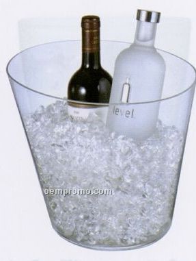 Acrylic Oval 2 Wine Bottle Ice Bucket