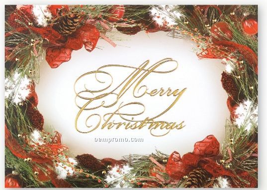 Christmas Best Card W/ Lined Envelope