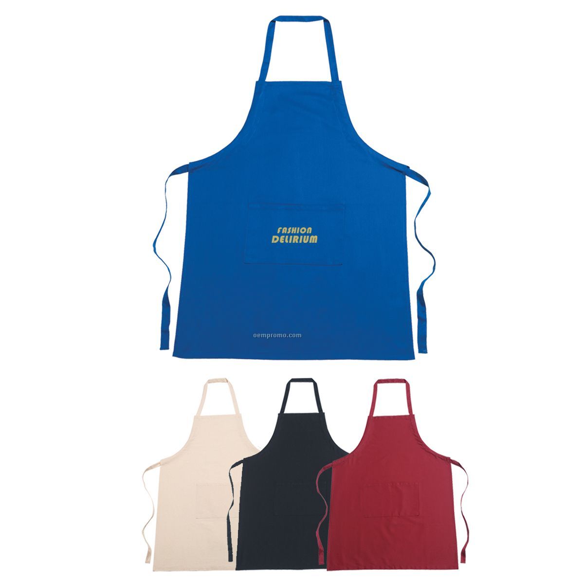 Color 100% Cotton Apron (Embroidered)
