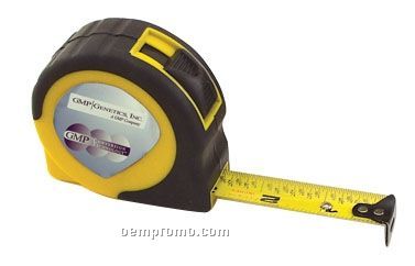 Retractable Rubberized Power Tape Measure- Laminated Label (16'x3/4" Blade)