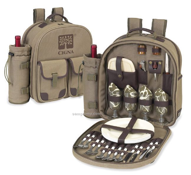 Hudson Picnic Backpack Cooler For Four