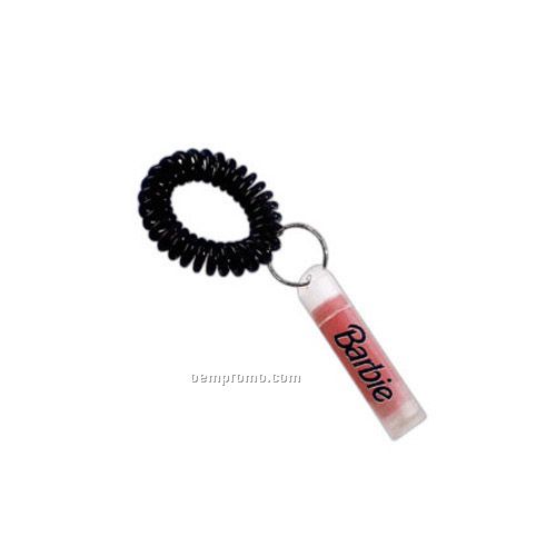 Lip Balm With Coil Keychain