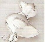Sterling Silver Duck Baby Rattle