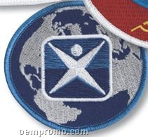 50% Coverage Custom Embroidered Patches 3-1/2"