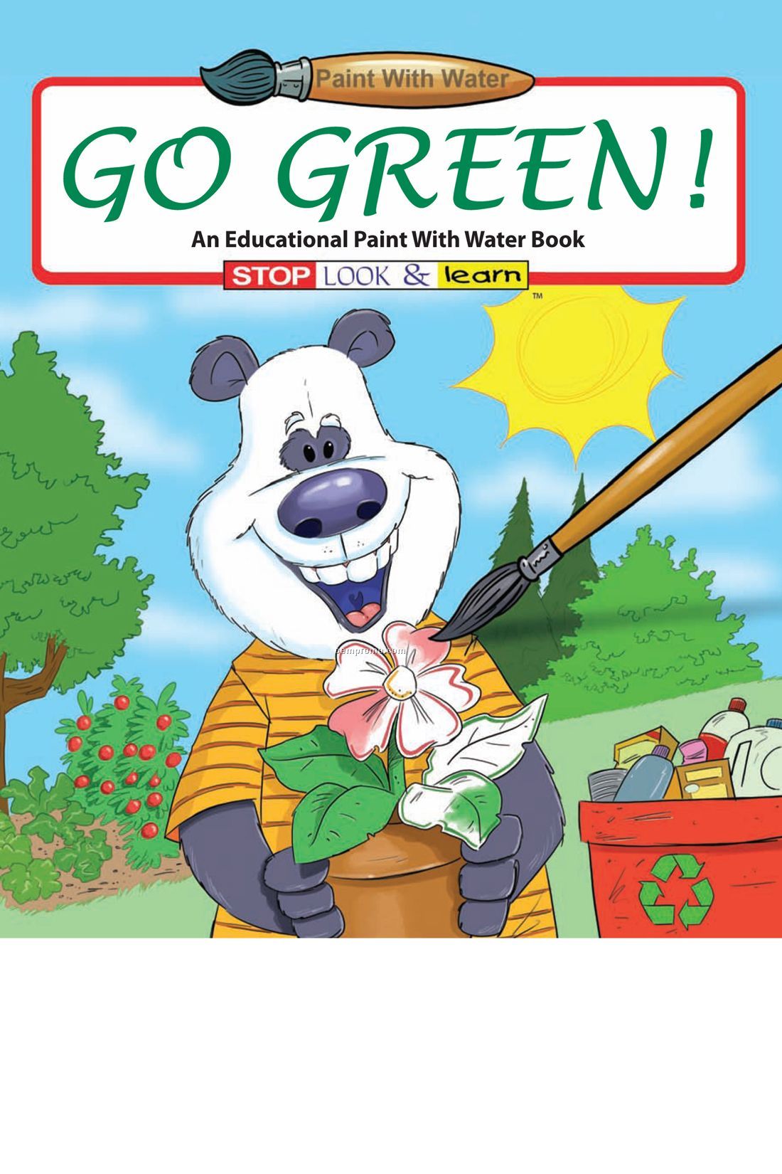 Go Green! Paint With Water Book