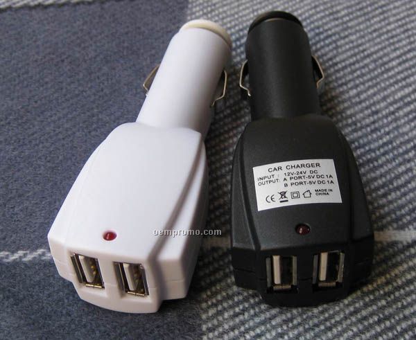 Two USB Connectors Automotive Charger