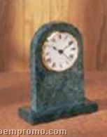 Arch Green Marble Clock With Base