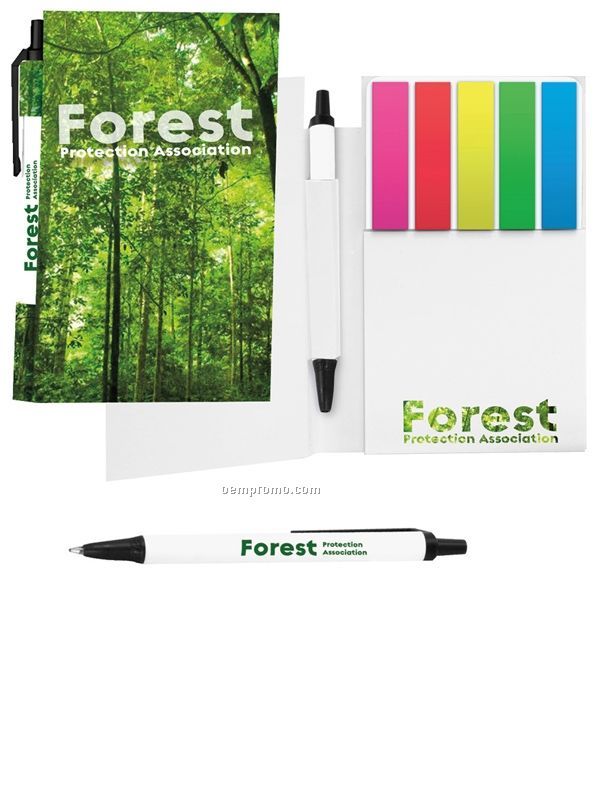 Bic Booklet W/ Adhesive Notepad & Clic Stic Mini Pen
