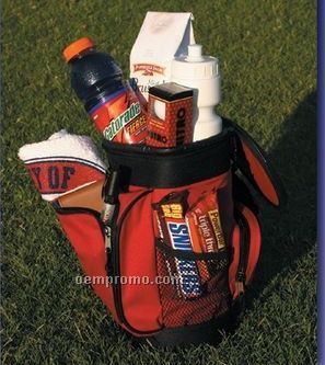 Golfer's Bag Gift Basket W/Food & Golf Accessories