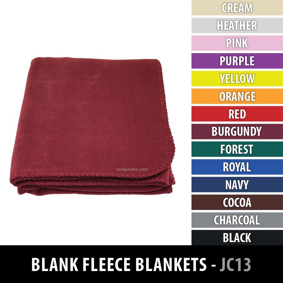 13 Oz Fleece Blanket - Blank