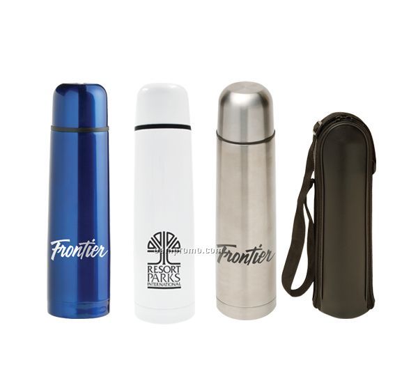 25 Oz. Thermo-go Stainless Steel Thermos Bottle